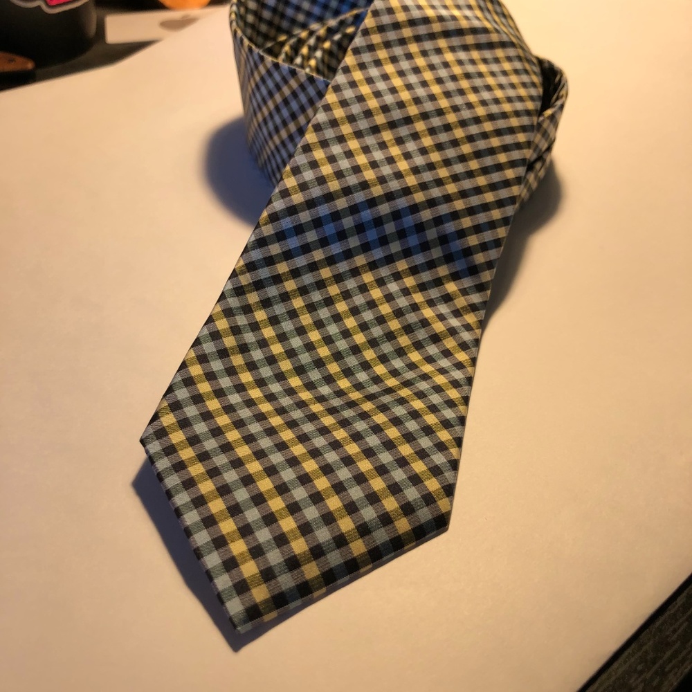 Original Penguin Blue/Yellow/Black HANDMADE Tie